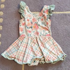 Cheeky Plum 3T sleeveless leotard